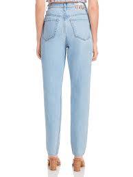 Mother Womens Twizzy Denim Light Wash Straight Leg Jeans - Walmart.com