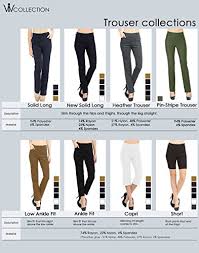 Viv Collection New Womens Straight Fit Trouser Pull On
