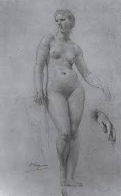 Study of a nude Venus by William Adolphe Bouguereau