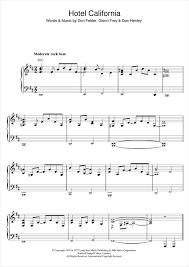 Find your perfect arrangement and access a variety of transpositions so you can print and play instantly, anywhere. Eagles Hotel California Sheet Music Pdf Notes Chords Rock Score Piano Vocal Guitar Right Hand Melody Download Printable Sku 33486