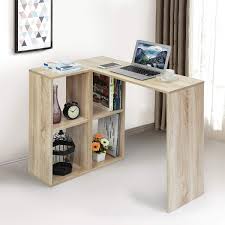 Large space is available for a desktop, magazines, books and. Aingoo Corner Computer Desk Office Writing Desk Students Study Table Laptop Notebook Desk Bookshelf With Storage For Home Workstation Buy Online In El Salvador At Elsalvador Desertcart Com Productid 100636810