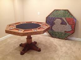 Homemade Poker Table Bottle Cap Topper For The Mancave Poker Table Man Cave Home Bar Poker Table Plans