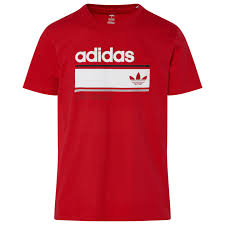 Black And Red Adidas T Shirt Camiseta Adidas Originals Retro Hombre Champs Sports In 2020 Mens Polo T Shirts Retro Tshirt Mens Tshirts