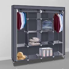 Zimtown 4tier Clothes Shelf Organizer Closet Armoire Wardrobe Shoe Rack Walmart Com Walmart Com