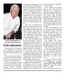 OBITUARY ANNOUNCEMENT: