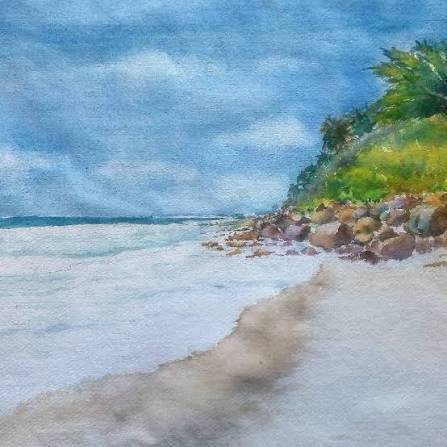 How to draw a beach • Inspiration · Sketch a Day
