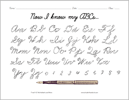 cursive script alphabet with arrows here is a convenient