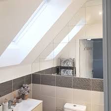 This Lovely Mirrored Wall Is Made From No Other Than The Ikea Lots Mirrors Yes The Mirror Squares Using Them To Cover An Aw Ikea Mirror Hack Ikea Mirror Ikea