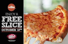 Free Slice Of Pizza Tomorrow At Villa Italian Kitchen Italian Kitchen Pizza Slice Stuffed Peppers
