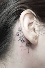 7 Most Beautiful Ear Tattoos Behind Ear Tattoos Behind Ear Tattoo Small Neck Tattoos Women