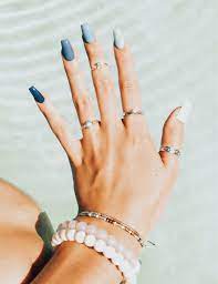 Simple yet stylish, a bright black. 93 Cute Short Summer Acrylic Nails Ideas Acrylic Nails Coffin Short Dream Nails Blue Nails