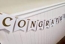Congrats Grad Banner Graduation Banner Congrats Sign Etsy Congratulations Banner Graduation Banner Grad Banner