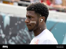 Kansas City Chiefs cornerback Nic Jones (31) leaves the field before an NFL  football game against the Jacksonville Jaguars, Sunday, Sept. 17, 2023, in  Jacksonville, Fla. (AP Photo/Phelan M. Ebenhack Stock Photo