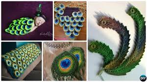 Crochet peacock feather square video tutorial. Crochet Peacock Feather Free Patterns