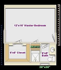 Free 12x16 Master Bedroom Design Ideas Floor Plan With Small 6x8 Bath And Walk In Closet Master Bedroom Plans Bathroom Floor Plans Master Bedroom Addition