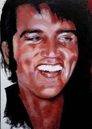 Just wanted to share this painting of Elvis that my boyfriend did!! 🧡