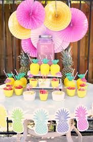 Pineapple And Flamingo Pool Party Kelly Leigh Creates