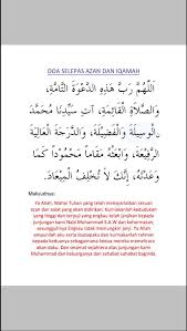 Dan biasanya dibaca pada saat setelah melaksanakan sholat fardhu maupun sholat sunah. Doa Selepas Azan Dan Iqamat