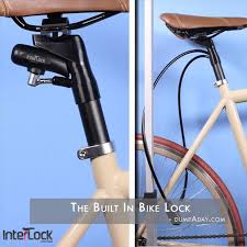 Genius Ideas Built In Bike Lock Dump A Day Bicycle Lock Bike Bike Lock