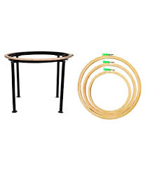 Size of the embroidery hoop & your hands. Udhayam Wooden Embroidery Frame Hoop Size 8 10 12 Inches And 16 Inches Aari Work Stand With Wooden Hoop In A Pack Buy Online At Best Price In India Snapdeal