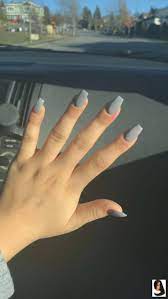 Acrylicnails Coffin Gray Acrylic Nails Grey Long Nails Short Nails Acrylicnai Acrylic Nails Coffin Short Acrylic Nails Coffin Grey Short Acrylic Nails