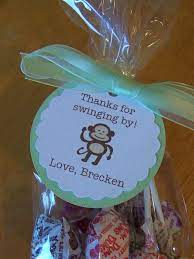 12 Monkey Shower Party Favor Bag Tags 9 00 Via Etsy Baby Shower Party Bags Baby Shower Monkey Theme Monkey Baby Shower