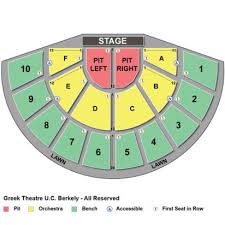 Greek Theater Seats Terrace Theater Seating Chart The Greek