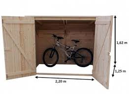 Abri En Bois Pour Velos Ou Motos 2 20 X 1 25 M Abri Abri Velo Abri Velo Exterieur