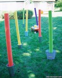 Obstacle Course Birthday Party Martha Stewart Kids Birthday Parties Obstacle Course Party Kids Party Obstacle Course