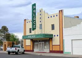 Palace Theatre Marfa Texas I Like This Color Green Art Deco Buildings Art Deco Home Art Deco Architecture