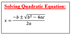 Studywalk Mathematical Formula Solving Quadratic Equations Solving Quadratic Equations Quadratics Quadratic Equation