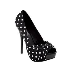 Black And White Polka Dot Heels Part Of My Birthday Present That I Got With Money From My Mom In Law Crazy Shoes Women Shoes Fabulous Shoes