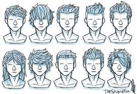 Random Hairstyles Male By Thestupidfox On Deviantart In 2020 Drawing Hair Tutorial Drawing Male Hair Drawings Pinterest