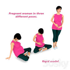 3d Models Creature Pregnantant Woman In 2020 Pregnant Women Women Model