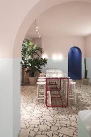 L A Poke Picture Gallery Memphis Design Interior Showroom Interior Design Restaurant Interior