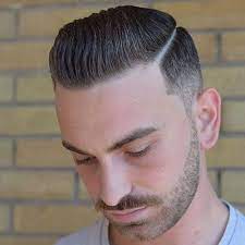 47 Slicked Back Hairstyles 2021 Styles Comb Over Fade Haircut Comb Over Fade Mens Slicked Back Hairstyles