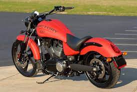 Victory Hardball Ferrari Red Matte Custom Paint Motorcycle Ducati Monster Custom Victory Motorcycles