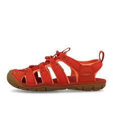 Adjustable bungee lacing allows a customized fit. Keen Clearwater Cnx Dark Red Coral Shoefittery Eu