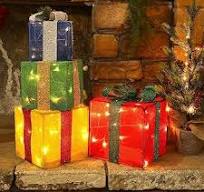 Amazon.com: Set of 4 Christmas Lighted Gift Boxes ...