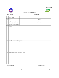 Savesave contoh sinopsis buku untuk ladap for later. Splg Borang Sinopsis Buku
