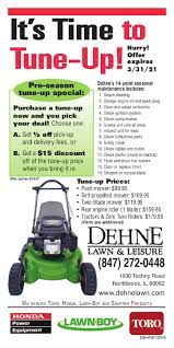 How often should a lawn mower be serviced? Dehne Lawn Leisure Honda Lawnmowers Toro Lawnmowers Lawnmowers Snapper Lawnmowers Stihl Dehne Lawn Leisure Lawn Garden Lawnmowers Grills Snowblowers Northbrook Il 60062