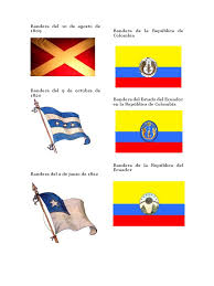 La única diferencia entre la bandera de ecuador y colombia es el escudo. Banderas De Ecuador