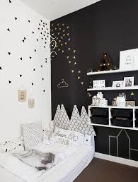 Black And White Childrens Room Black In Kid S Rooms Nursery Play And Childrens Rooms Kid Room Decor White Kids Room Accent Wall Bedroom