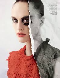 Peter Ash Lee Collages Sarah Brannon In Beauty Images For Vogue Russia  September 2017 — Anne of Carversville