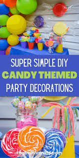 Buy today & save plus get free shipping offers on all party supplies at orientaltrading.com Simple Diy Candy Themed Party Decorations That Minivan Life