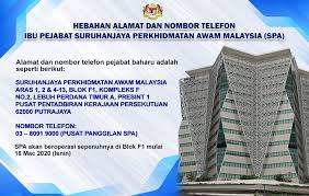 Menteri wilayah persekutuan, kementerian wilayah persekutuan, aras 4, blok b2, menara seri wilayah, presint 2, pusat pentadbiran kerajaan persekutuan, 62100 putrajaya. Spa Malaysia On Twitter Hebahan Alamat Baharu Ibu Pejabat Spa