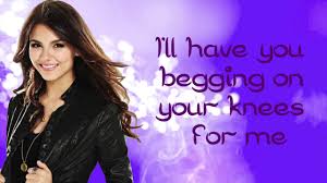 Get on your knees (feat. Beggin On Your Knees Lyrics Victoria Justice Youtube