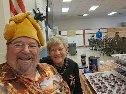 Just call Nursie and I the Cranberry King and Queen. Our dedicated  Salvation Army volunteers will feed 600 at our Corps and more than 400 by  delivery! It's good to give