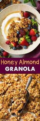 Honey Almond Granola Perfectly Sweet And Crisp And Clustered Love This Granola Honey Almond Granola Granola Recipe Homemade Honey Granola Recipe