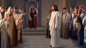 Resultat d'imatges de imagenes fariseos contra jesus